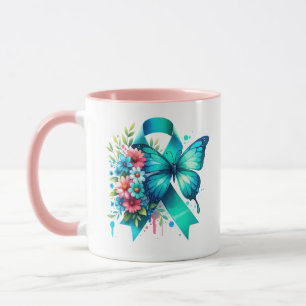 POTS Warrior Dysautonomia Awareness Ribbon Mugg