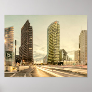 Potsdamer Platz i Berlin, Tyskland Poster