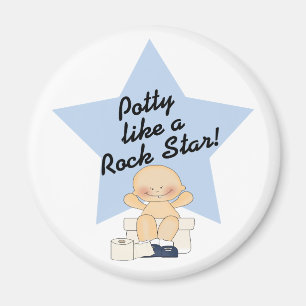 Pottanågot liknande en rockstjärna magnet