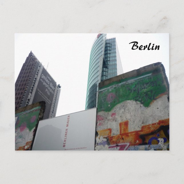Pottdamer från berlin-vägg vykort (Framsida)