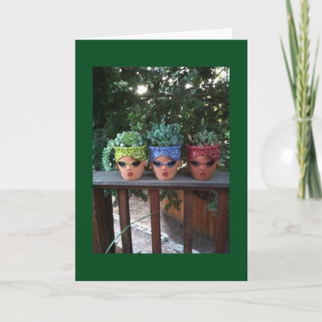 POTTED FRIENDS SOM BLIR UT TILL SAY GRATTIS PÅ FÖD KORT (Framsida)