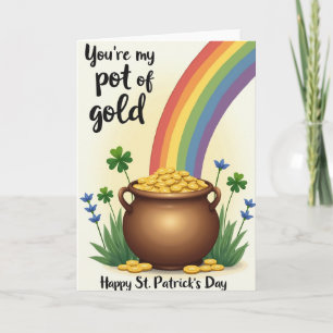 Potten Med Guld Dagskort Kort