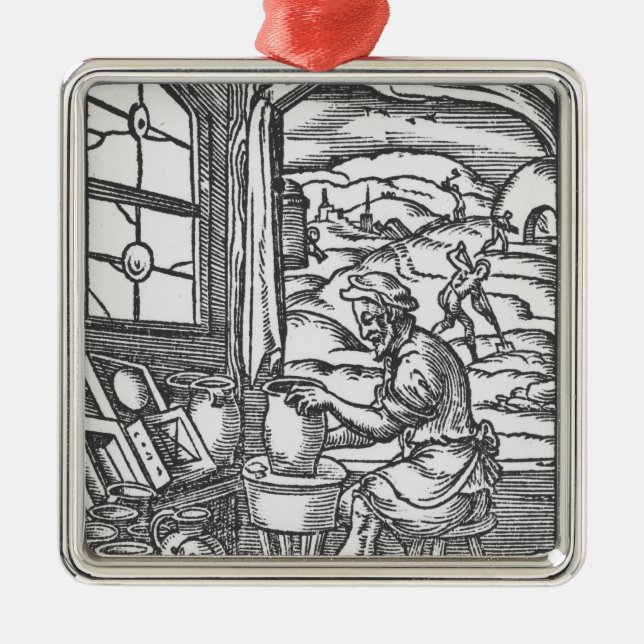 Potter, 1574 julgransprydnad metall (Framsidan)