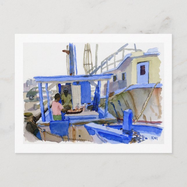 Potter Fiskbåtskort Vykort (Framsida)