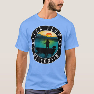 Potter Flöde Wisconn-fiske T Shirt