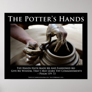 Potter händer. Hur guden formar oss Poster