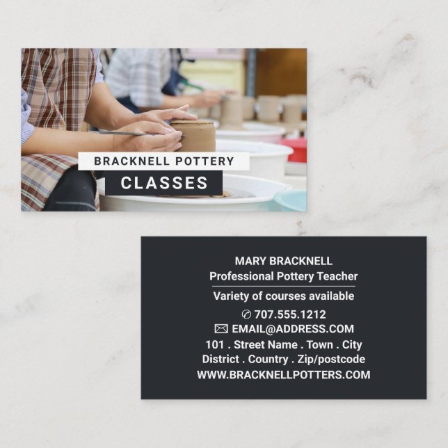 Potter Hjul, postklasser, Potter Visitkort (Fram/baksida)