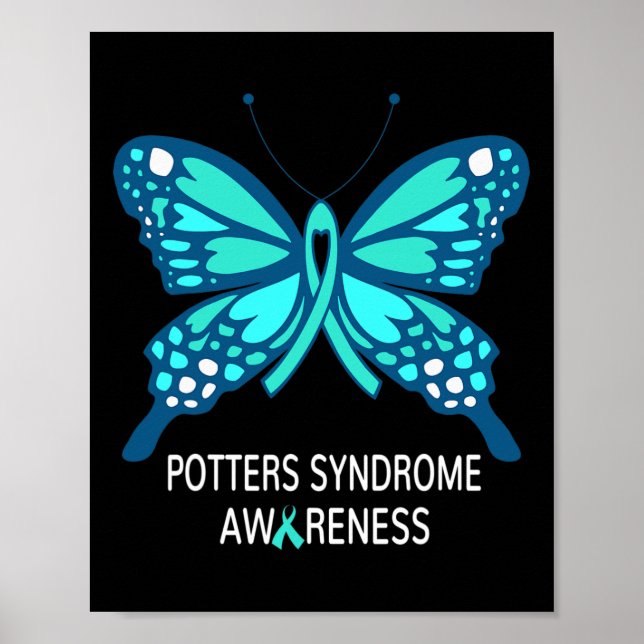 Potter Syndrome Awareness Butterfly Poster (Framsidan)
