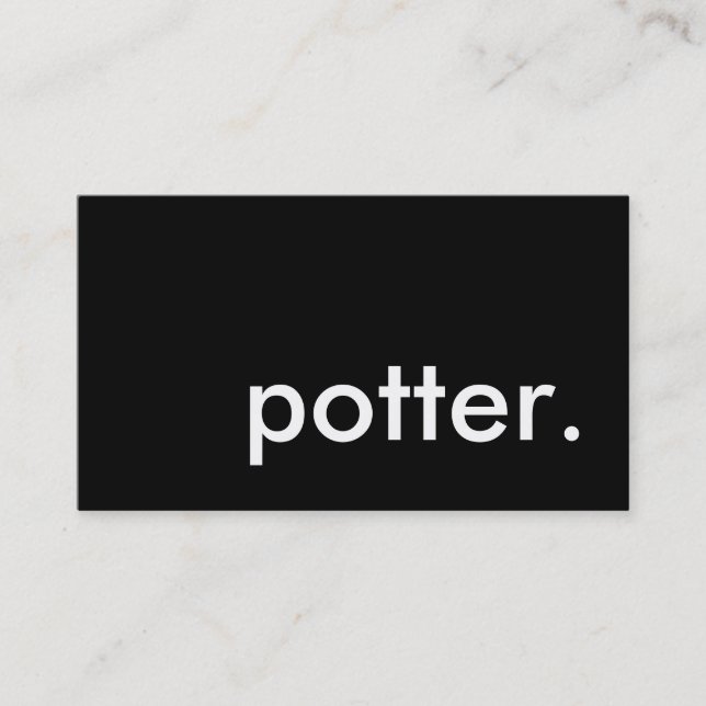 potter. visitkort (Framsida)