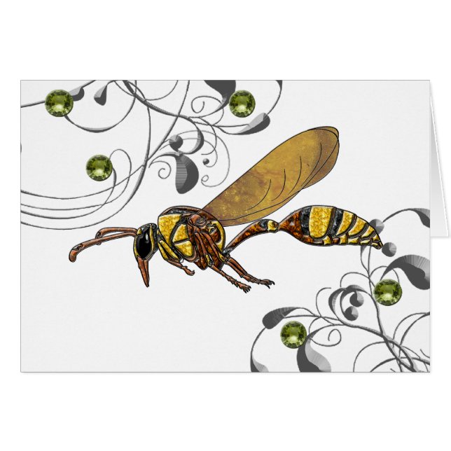 Potter Wasp Hälsningskort (Framsidan Horizontal)