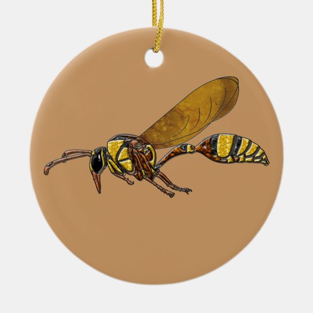 Potter Wasp Julgransprydnad Keramik (Framsidan)