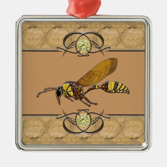 Potter Wasp Julgransprydnad Metall (Framsidan)