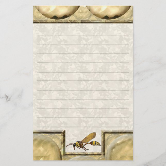 Potter Wasp Tan Lined Brevpapper (Framsida)