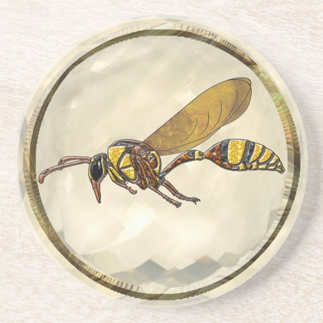 Potter Wasp Underlägg Sandsten (Framsidan)
