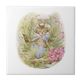 Potterna Beatrix, Tom Kitten (Cute Cat Illustratio Kakelplatta