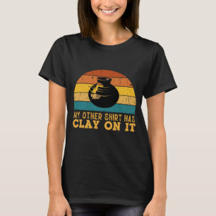 Pottery älskare med roliga citat i stil t shirt