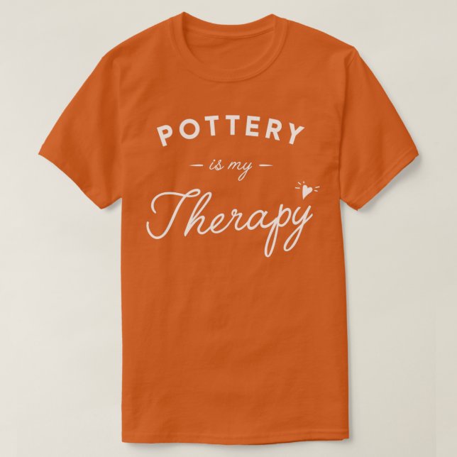 Pottery är min terapi 3 t shirt (Design framsida)