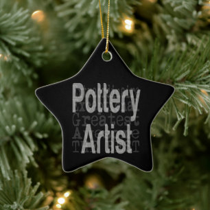 Pottery Artist Extraordinaire Julgransprydnad Keramik
