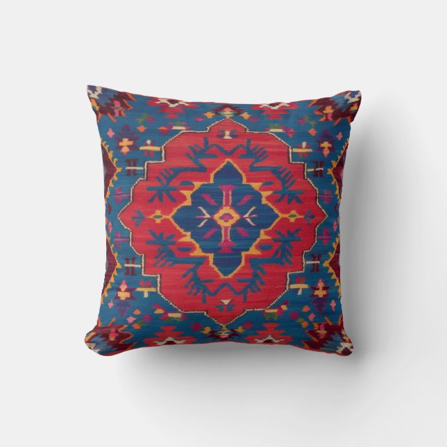 Pottery Barn Blue Kilim Pillows: Timless Artistry Kudde (Framsida)