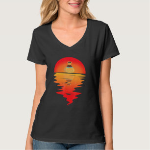 Pottery Clay Pot Skapar Vintage Solnedgång Reflect T Shirt
