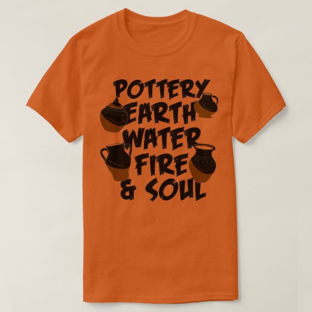 POTTERY Earth Vatten Fire 12 T Shirt (Design framsida)
