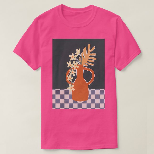 Pottery Flowers Bord 2 T Shirt (Design framsida)