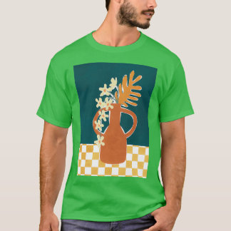 Pottery Flowers Bord T Shirt