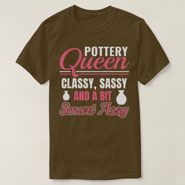 Pottery Funny Potter Women Clay Kiln T Shirt (Design framsida)
