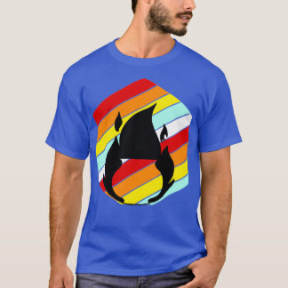 Pottery Gi för eldhandgåvor av typen Retro Stil T Shirt