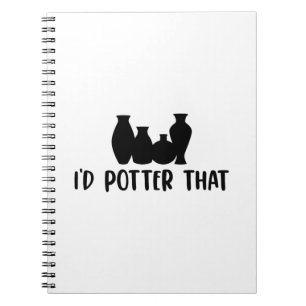 Pottery Gift Ideas Potter av keramiska produkter Anteckningsbok