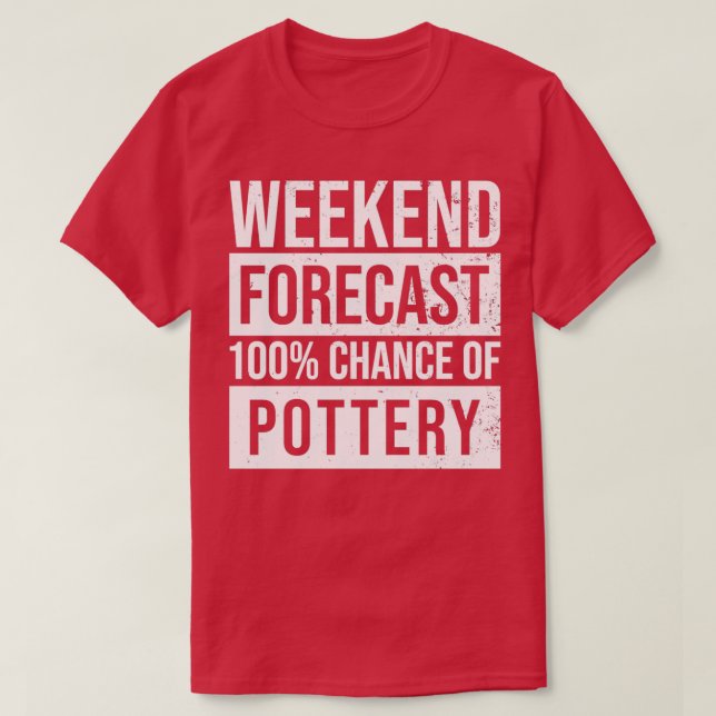 Pottery Gift Pottery-prognos 2 T Shirt (Design framsida)