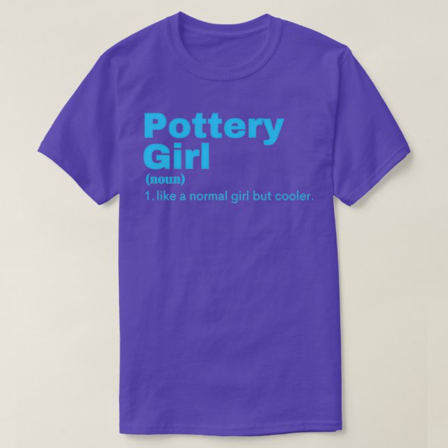 Pottery Girl Pottery 4 T Shirt (Design framsida)