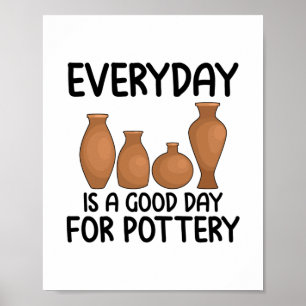 Pottery Hobby Ceramist Potter Clay Craft-gåvor Poster