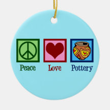 Pottery Kärlek i Cute Peace