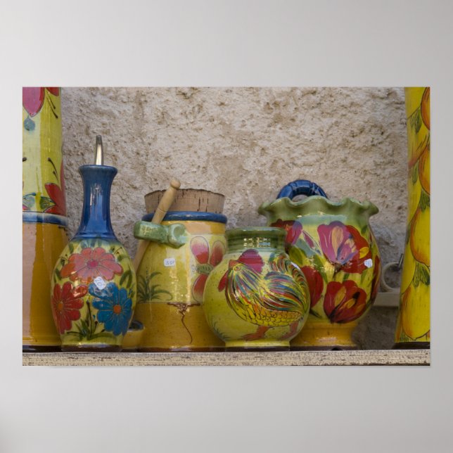 Pottery, Moustiers-Sainte-Marie, Provence Poster (Framsidan)