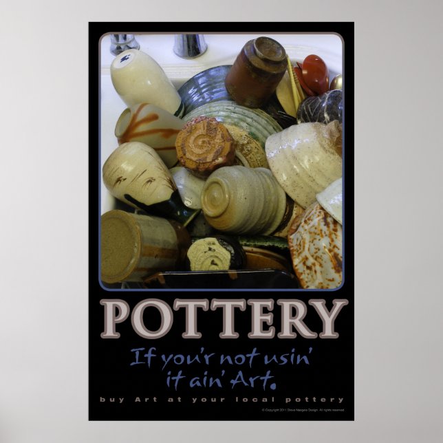 Pottery, om du inte använder det är inte konst poster (Framsidan)