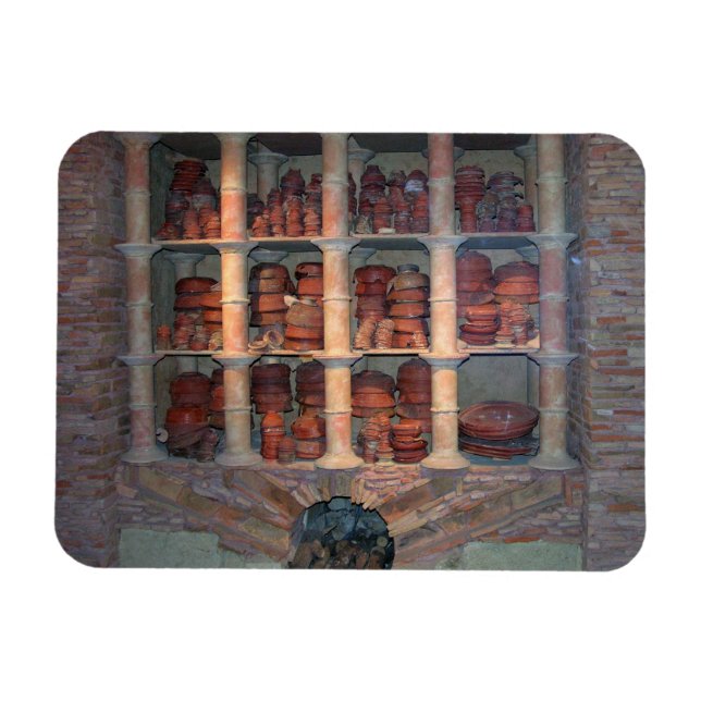 Pottery Oven från Graufesenque, c.150 BC (foto) Magnet (Horisontell)