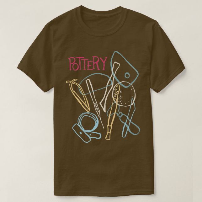 Pottery Verktyg T Shirt Classic TShirt (Design framsida)