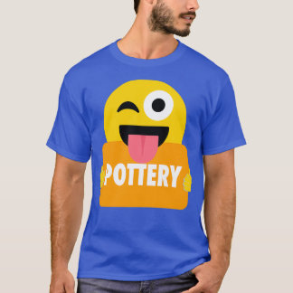Pottery Wink Emoji T Shirt