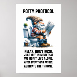 POTTETSPROTOKOLL utan ram Poster