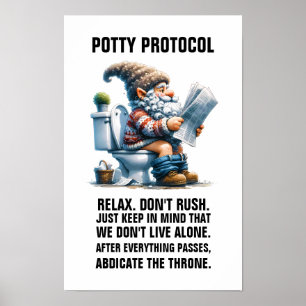 POTTETSPROTOKOLL utan ram Poster