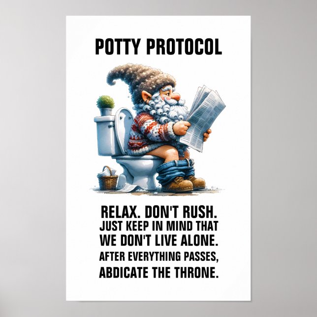 POTTETSPROTOKOLL utan ram Poster (Framsidan)