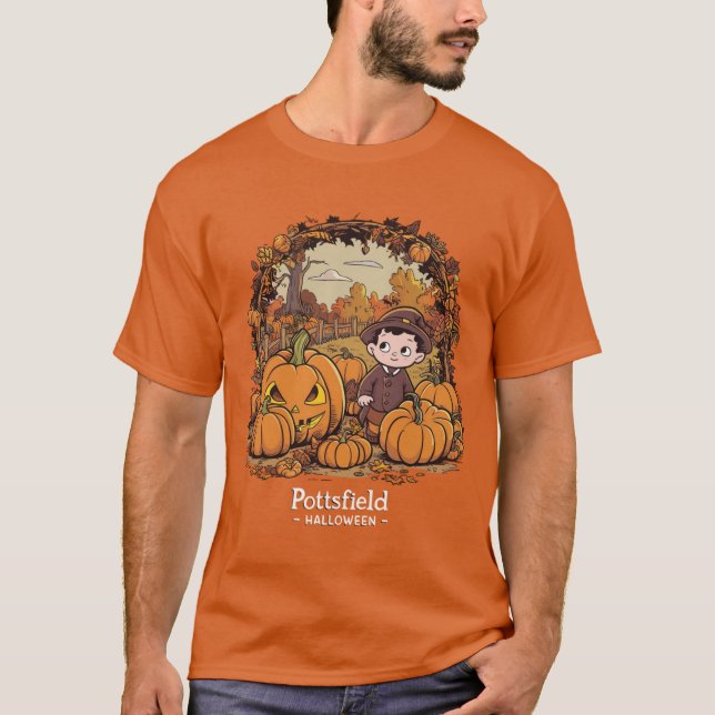 Pottsfield - Halloween  T Shirt (Framsida)