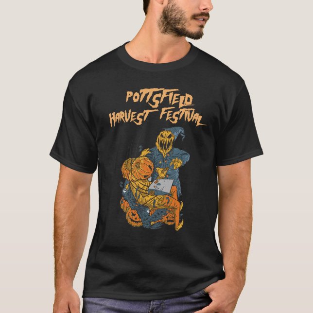 Pottsfield - Halloween-vintagens fasa T Shirt (Framsida)