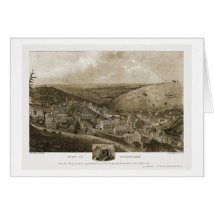Pottsville panorama- karta för PA - 1922 Hälsningskort