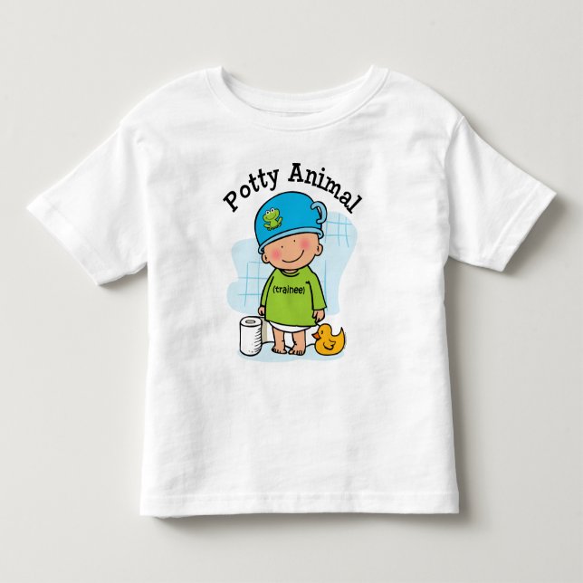 Potty Animal Boy Shirt Tröja (Framsida)