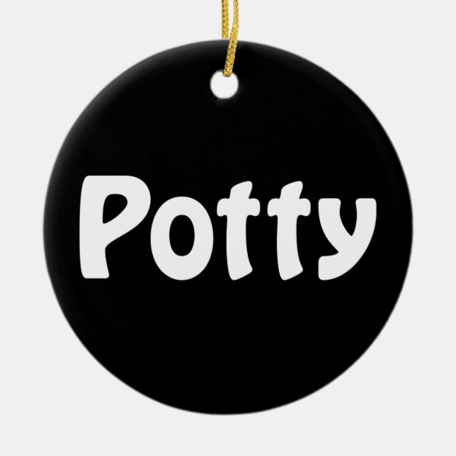 Potty Julgransprydnad Keramik (Framsidan)