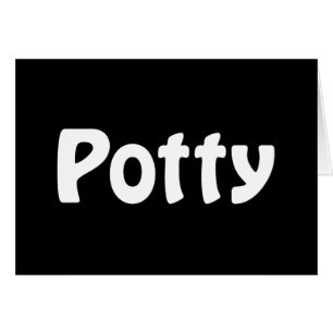 Potty-kort Hälsningskort