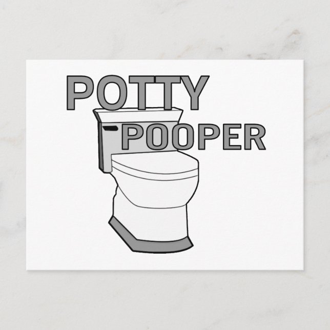 Potty Pooper Vykort (Framsida)