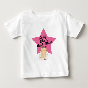 Potty som en Rockstjärna flicka Tee